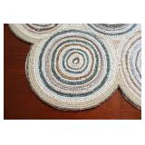 Table Desk DeCor…Pier 1 Beaded Table Runner w/Shelled-Filled Pedestal Fish Pole