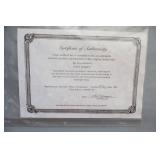 Signed Artwork 896/900 By Artist Lou Roman 1991 ‘City Lights’ w/COA…