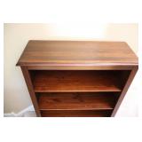 Wood Three-Shelf Bookcase Display Stand…