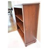 Wood Three-Shelf Bookcase Display Stand…