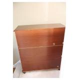 Wood Three-Shelf Bookcase Display Stand…