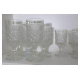 Vintage Wexford By Anchor Hocking Drinkware Stemware Water Vinegar Goblets Etc.