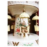 Lenox Holiday Carnival Swing Centerpiece Music Box Carousel Santa Bear Reindeer W/Box…