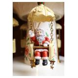 Lenox Holiday Carnival Swing Centerpiece Music Box Carousel Santa Bear Reindeer W/Box…
