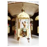 Lenox Holiday Carnival Swing Centerpiece Music Box Carousel Santa Bear Reindeer W/Box…
