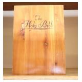 Collectible Wood-Encased Bible…