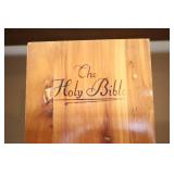 Collectible Wood-Encased Bible…