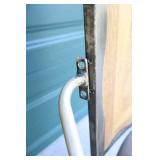 Furniture Kitchen Dining Bar...Swivel Metal Wood Back Padded Cushion Seat Counter Height Chairs