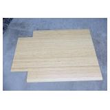 BAMJIUSHANG Bamboo Bath Shower Desk Mat Non-Skid Water-Repellent Rug