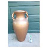 Home & Patio DeCor…Tall Heavy Indoor Clay Concrete-Style Urn Vessel Flower Pot…