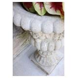 Lawn Garden & Patio DeCor…Heavy Concrete Urn-Style Planter w/Foliage…