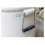 Six 6-Gallon Red Wing Crock w/Small Wing Bale Handles…