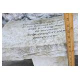 Lawn Garden & Patio DeCor…Heavy Concrete Two-Piece Memorial Bench…