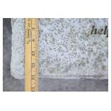 Lawn Garden & Patio DeCor…Heavy Concrete Two-Piece Memorial Bench…