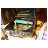 Garage Shop Tools…Campbell Hausfeld 12 V Air Compressor, (2) Woods Suction Cup/Case