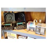 Garage Shop Tools…Campbell Hausfeld 12 V Air Compressor, (2) Woods Suction Cup/Case