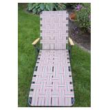 Patio Furniture…Deluxe Steel-Framed Folding Web Chaise Lounge Lawn Chair…