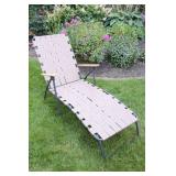 Patio Furniture…Deluxe Steel-Framed Folding Web Chaise Lounge Lawn Chair…
