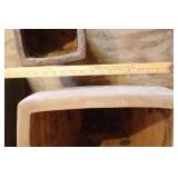 Lawn Garden & Patio DeCor…French-Style Square Clay Flower Pots Terra Cotta