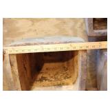 Lawn Garden & Patio DeCor…French-Style Square Clay Flower Pots Terra Cotta