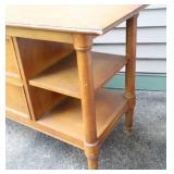 MCM Drexel Credenza TV Stand w/Display Shelves…