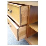 MCM Drexel Credenza TV Stand w/Display Shelves…