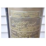 Antique Brass Randolph Soda Acid Tank ‘To Play Turn Bottom Up’