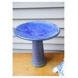 Lawn & Garden DeCor...Ceramic Two-Piece Birdbath, Turtle Planter