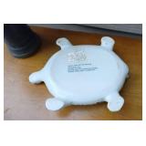 Lawn & Garden DeCor...Ceramic Two-Piece Birdbath, Turtle Planter