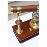 San Francisco Music Box Co vintage Kaleidoscope With Rotating Globe Sphere…