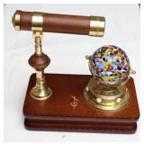 San Francisco Music Box Co vintage Kaleidoscope With Rotating Globe Sphere…