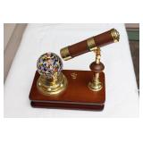 San Francisco Music Box Co vintage Kaleidoscope With Rotating Globe Sphere…