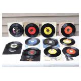 Music…Vintage Vinyl 45rpm Records w/Sleeves Including The Beatles