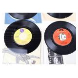 Music…Vintage Vinyl 45rpm Records w/Sleeves Including The Beatles