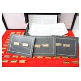 Collectibles…The World’s Great Performance Cars 24K Gold-Plated on Sterling Silver Ingots…