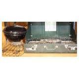 Camping...Coleman Guide Series 5428 Two-Burner Camp Stove, Tabletop Weber Grill Etc