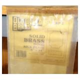 Solid Brass Door Kick Plate, Garbage Can, Coiled Mat