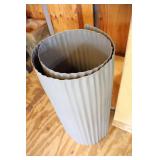 Solid Brass Door Kick Plate, Garbage Can, Coiled Mat