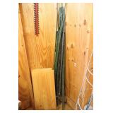 Lawn & Garden Tools Etc. Craftsman 22-Inch Trimmer, Tomato Cages, Metal Fence Posts Etc