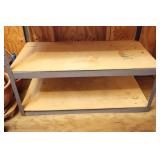 Metal Wood Storage Shelf Work Bench