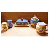 Sango Sangria By Sue Zipkin Covered Butter, Salt & Pepper, Cream & Sugar...