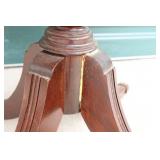 1950”s Duncan Phyfe Federal Style Pedestal Mahogany Drum Table w/Claw Feet Caps…