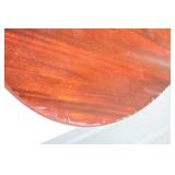 1950”s Duncan Phyfe Federal Style Pedestal Mahogany Drum Table w/Claw Feet Caps…