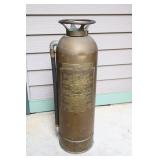Antique Brass Randolph Soda Acid Tank ‘To Play Turn Bottom Up’