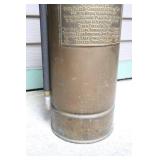 Antique Brass Randolph Soda Acid Tank ‘To Play Turn Bottom Up’