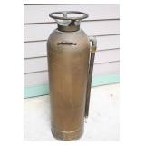 Antique Brass Randolph Soda Acid Tank ‘To Play Turn Bottom Up’