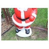 Holiday DeCor Christmas...Blow Mold Waving Santa