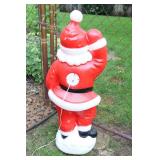 Holiday DeCor Christmas...Blow Mold Waving Santa