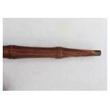 RARE...Vietnam War Swagger Stick Wood Brass Dragon’s Head Irish Shillelagh 34-Inch Walking Stick