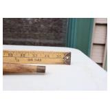 RARE...Vietnam War Swagger Stick Wood Brass Dragon’s Head Irish Shillelagh 34-Inch Walking Stick